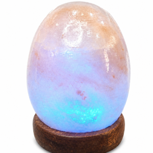 Egg-Shaped Himalayan Salt Lamp | Color-Changing LED Ambient Night Light