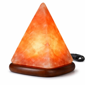 Himalayan Salt Pyramid USB Lamp – Handcrafted Crystal