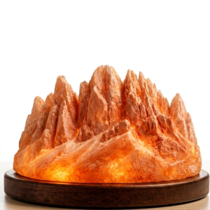 Himalayan Salt Mountain Lamp | Sculptural Pink Crystal Ambient Light