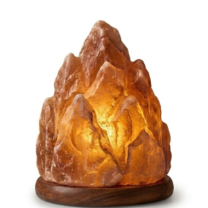 Himalayan Salt Mountain Lamp | Hand-Carved Pink Crystal Sculptural Light