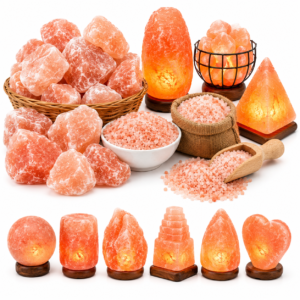 Premium Raw Himalayan Pink Salt & Handmade Natural Salt Lamps